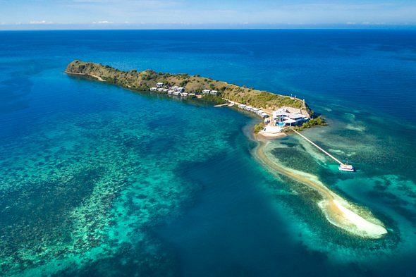 Arial view of the Island Resort