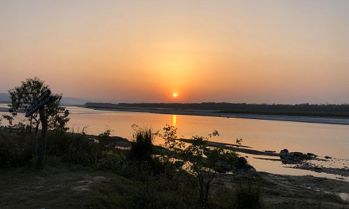Sunset seen from Golaghat, Chitwan