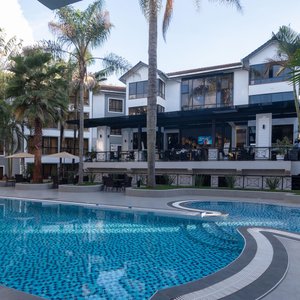 the swimming pool
