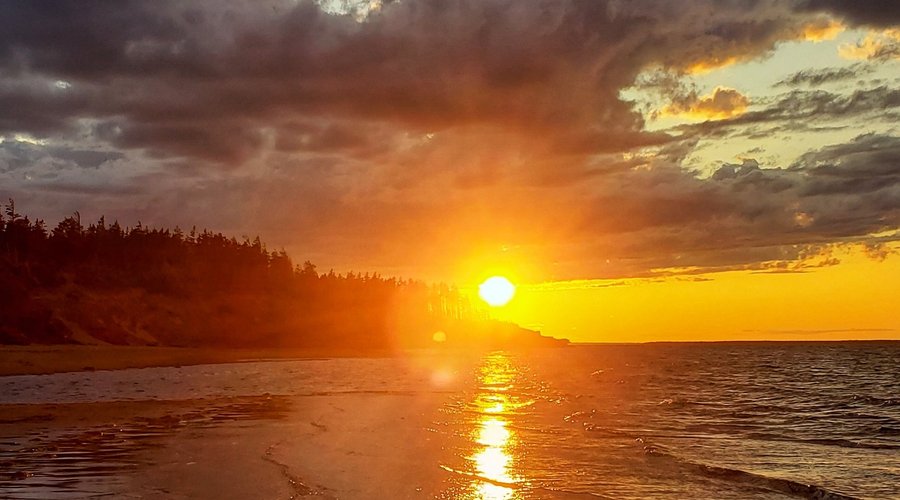 Sunset at Cabot Beach