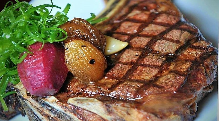entrecote steak at shipodei tzipora eilat