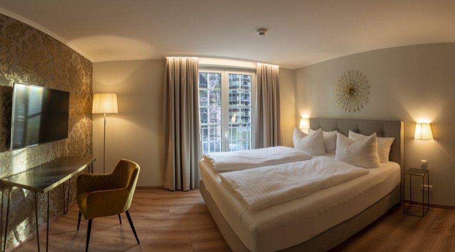 Deluxe Zimmer mit Münsterblick.