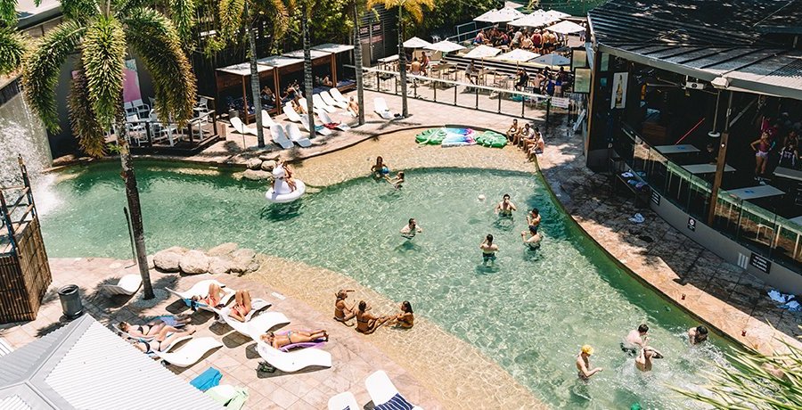 Gilligan's Backpackers Hotel and Resort Pool View
