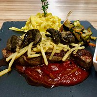Rumpsteak Provencalsauce mit Schnecken