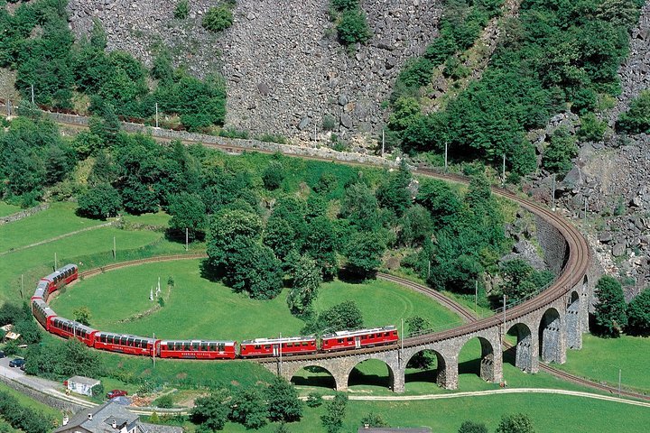 2024 Bernina Express Scenic Train Journey from Chur