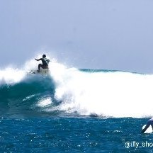 This ekas beach surfing spot, good for medium beginner and pro surfer Book now Join with illy_shoot