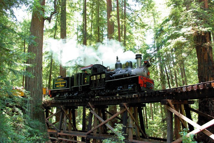 2024 Roaring Camp Steam Train Through Santa Cruz Redwoods