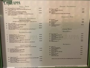 Speisekarte