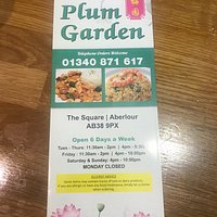 The menu!