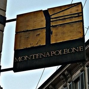 Via Montenapoleone in Milan at night Photograph by Anneleven Store