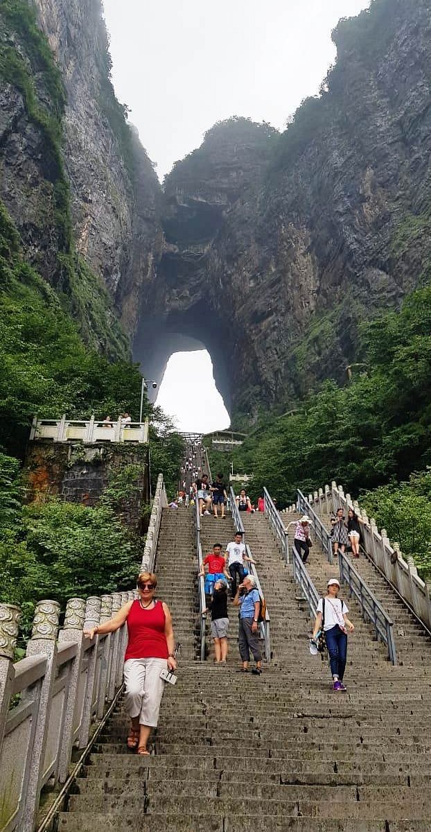 Trendy tourist spot: stairway to heaven