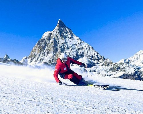 swiss alps skiing