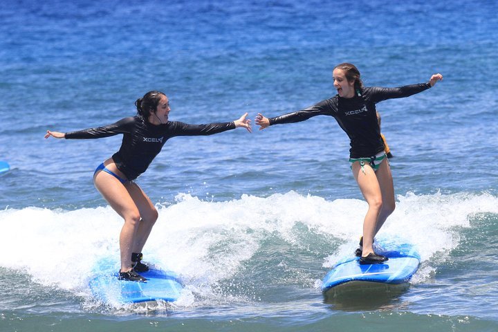 2024 Group Surf Lesson At Ka Anapali Beach   Caption 