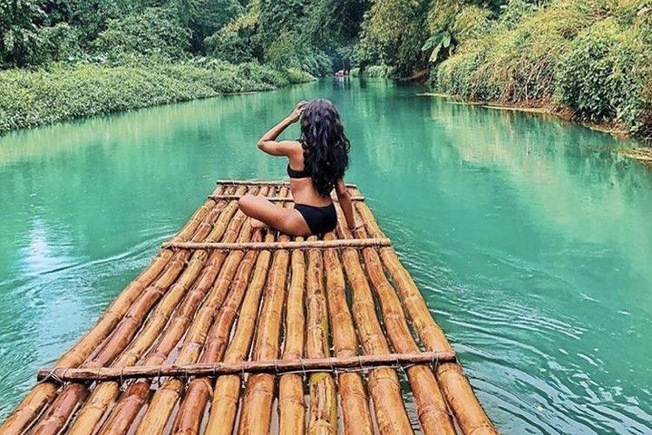 Rafting the Martha Brae River