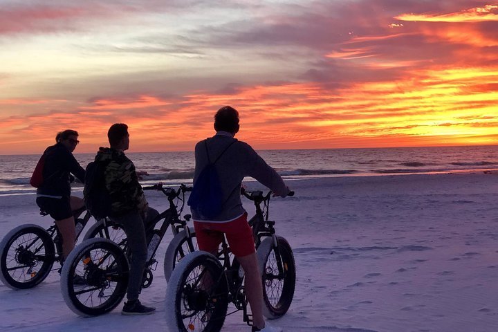 beach riding bikes