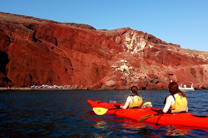 2024 Santorini Sea Kayaking With Light Lunch   Caption 