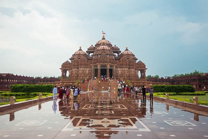 interior del templo de akshardham