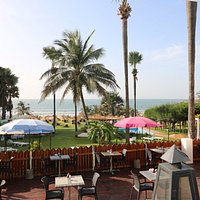 The amazing view from the terrace