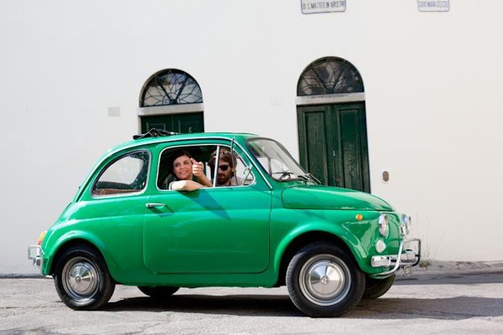 フィレンツェからのフィアット・チンクエチェント・ヴィンテージ（Vintage Fiat  500）レンタカー・ツアー：トスカーナの丘とイタリア料理、提供元：ウォークアバウト フィレンツェ ツアーズ | - Tripadvisor