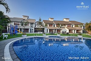 Meritas Adore Resort in Lonavala, image may contain: Resort, Hotel, Villa, Bench