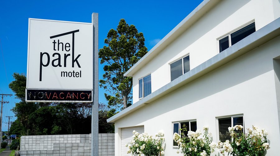 The front of The Park Motel