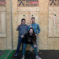 The axe throwing was a huge hit for our family! This was our first time trying axe throwing and we will definitely be back. Also, the beer selection is great! Normally, I find one or two beers I like at a brewery, but Ironmonger has tons of options for someone like me who doesn’t love IPAs. So many yummy ones to choose from!