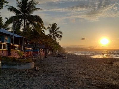 sunset in the beach