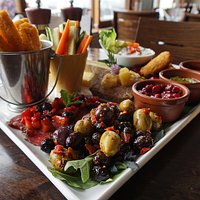 PLUME VINEYARD PLATTER - every item made in house only -not included in the image a separate platter of different kinds of breads baked at Plume Bakery in Matakana Village