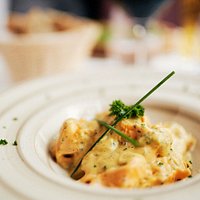 Tortelloni alla Zucca: rellenos de calabaza con crema de calabaza y aromas de trufa.