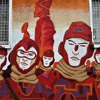 Détail de la fresque