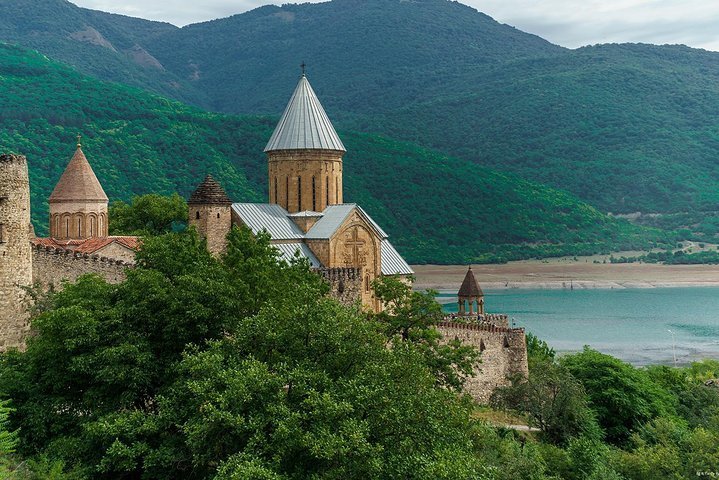 2024 (Tbilisi) Picturesque tour to Kazbegi. Gergeti Holy Trinity Church.