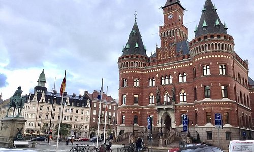 The Town HallBuilt in the 1890s in neo-Gothic style according to plans by Alfred Hellerström who subsequently became the city architect. Beautiful bldg.