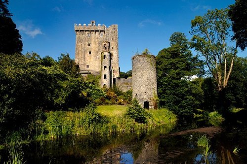 Blarney Castle & les châteaux de l'Irlande Empiècement En Dentelle 17”x29” 43x73cm 