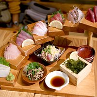 assorted sashimi