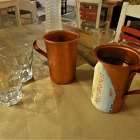 wine in tradtional caraffes