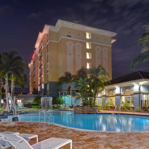 Pool Nighttime