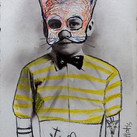 You can find my painting in my little store. Original an print works, many size. We have T-Shirt with my drawing and a little space with second hand vintage cloths.