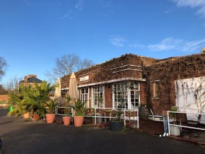 The Half Moon in London, image may contain: Neighborhood, City, Brick, Hotel