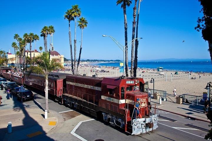 2024 Beach Train from Roaring Camp through Redwoods to Santa Cruz