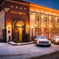 Зимняя панорама ресторана
