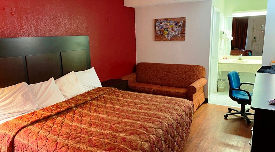 Chambre propre et lit confortable.