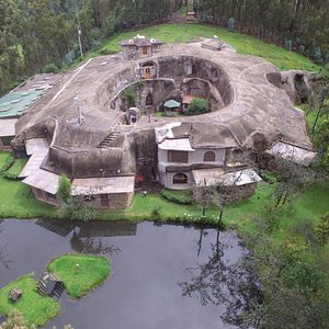Foto aérea del Hotel Cueva