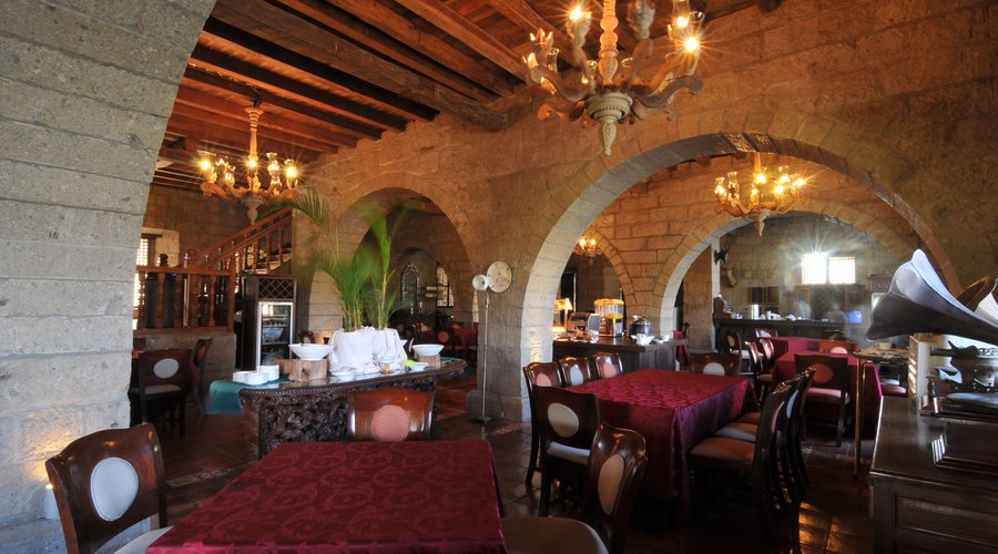 Dining set-up of La Bella Teodora.