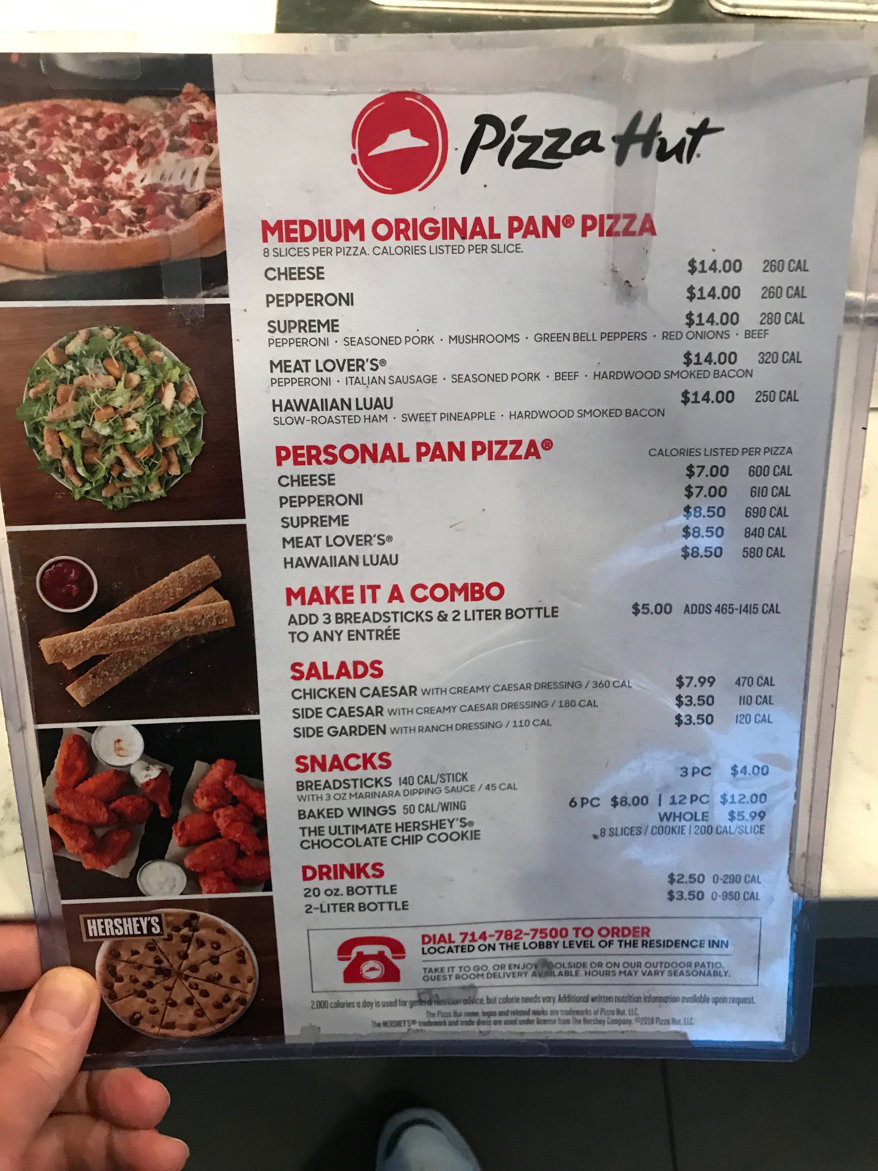 Pizza hut express menu hotsell