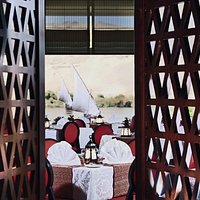 Enjoy the taste of the Egyptian oriental food with a direct Nile view at Mezze Restaurant.