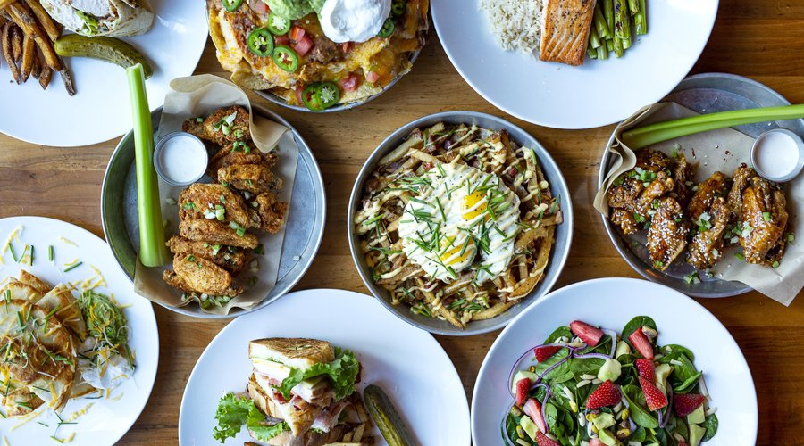 Enjoy upscale, modern American Fare, local beers on draft and hand-crafted cocktails.