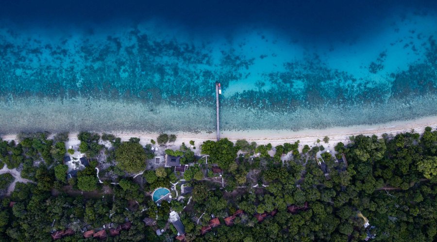 Aerial View of NusaBay Menjangan by WHM