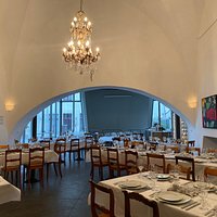 Event room with contemporary art.