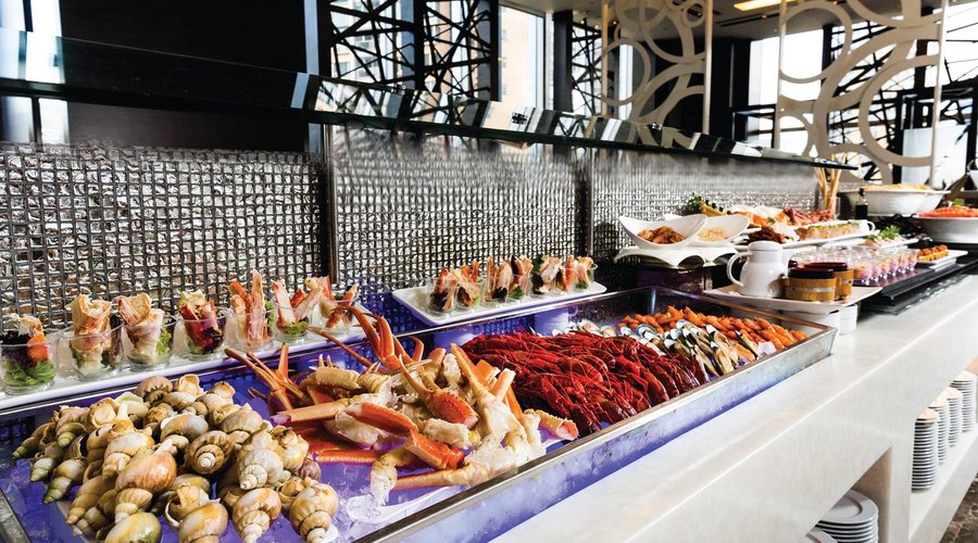 Seafood-on-ice for dinner buffet