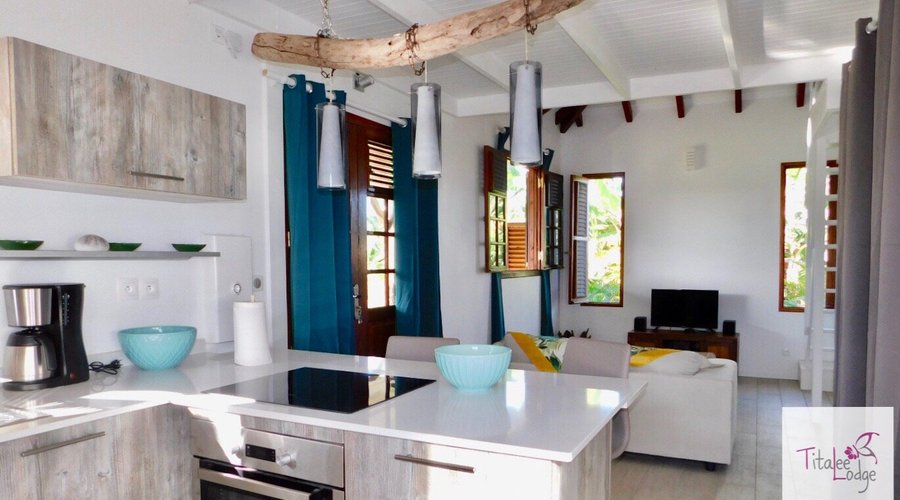 Vue de la cuisine du cottage KALYAAN 